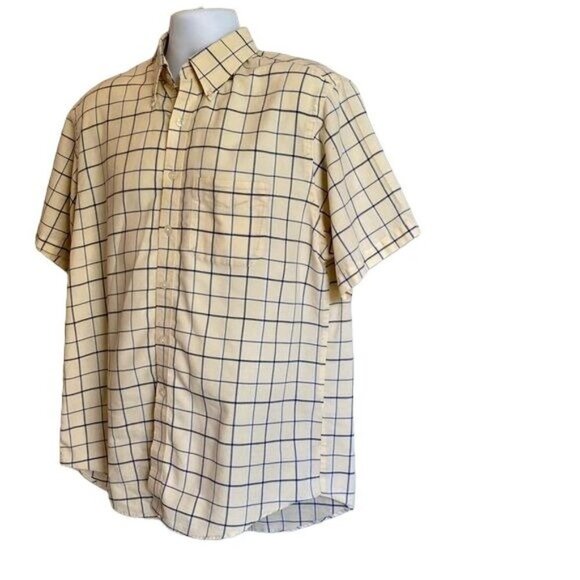 Van Heusen Mens Short Sleeve Button Down Shirt Size Large - Picture 3 of 8